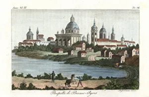 Aires Gallery: View of Buenos Aires, Argentina, early 19th century