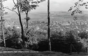 Woods Prints: View of Buxton from Corbar Woods