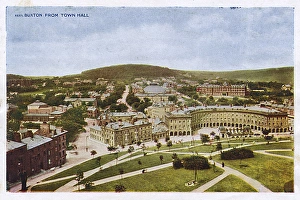 Images Dated 3rd July 2017: View of Buxton, Derbyshire, from the town hall