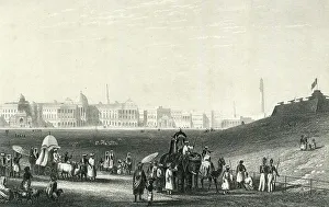 Mutiny Prints: View of Calcutta from the Esplanade, India
