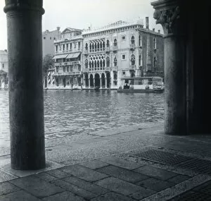 Venetian Gallery: View across canal, Venice, Italy