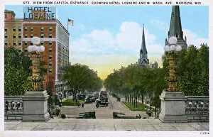 Washington Collection: View from the Capitol Entrance - Madison, Wisconsin