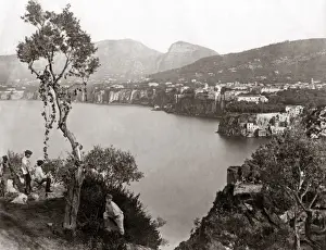 Capodimonte Prints: View of Capodimonte, Amalfi coast, Italy, circa 1880s