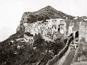 Capri Prints: A view of Capri, italy, circa 1880s