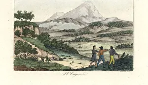 Andes Gallery: View of the Cayambe volcano in the Andes, Ecuador