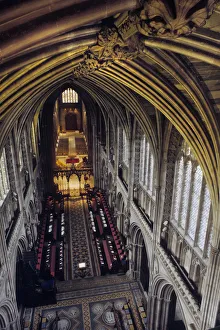 Images Dated 27th August 2019: View from ceiling of Lichfield Cathedral