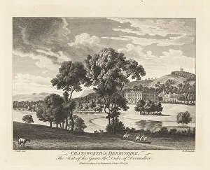 View of Chatsworth House, Derbyshire, 18th century