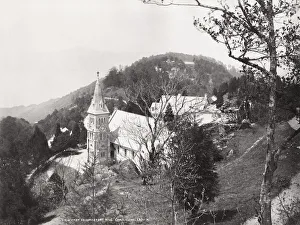 View of the church from Observatory Hill, Darjeeling, India