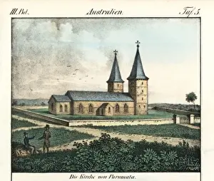 View of the church in Parramatta, Sydney, Australia