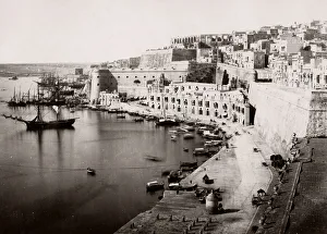 View of the city, Grand Harbour, Valletta, Malta