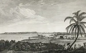 A view of the city of the Havana, taken from the road near C