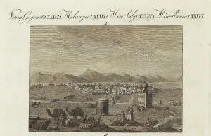 Travellers Prints: View of the city of Shiraz, Iran