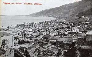 View of the city of Tiberias, Sea of Galilee, Israel