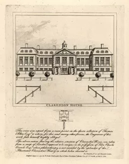 Images Dated 27th February 2020: View of Clarendon House, 17th century