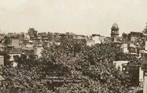 Cunningham Collection: View toward the clock tower - Peshawar, Pakistan