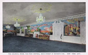 A view of the Colonial Room in the Park Central Hotel, New Y