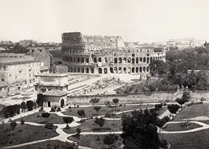 View of the Colosseum in Rome Italy