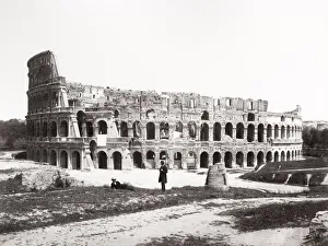 view of the Colosseum, Rome Italy