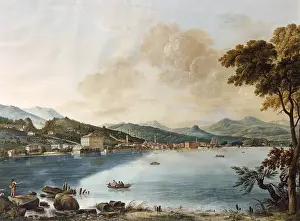 Como Prints: A View of Como from the Lake, by Giosafatto Alfieri