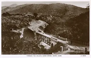 Valleys Prints: View of Congo Bridge, Sierra Leone, West Africa
