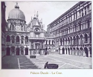 A view of the courtyard of Palazzo Ducale, Venice, 1929