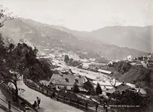 View of Darjeeling from below Ada village, India