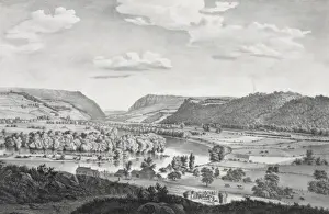 View on the Delaware: water gap in the distance