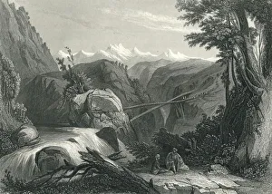 Mutiny Prints: View of Deobun, near Um Ballah, India