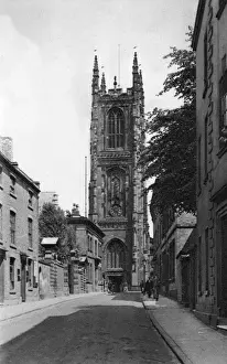 View of Derby Cathedral from St Marys Gate, Derby