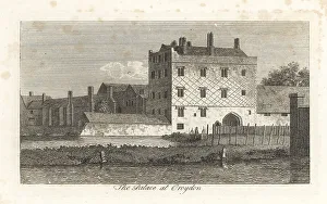 Antiquary Prints: View of the dilapidated Croydon Palace in 1807