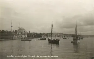 Dolmabahce Prints: View toward the Dolmabahce Palace, Istanbul