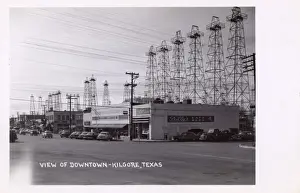 Derrick Prints: View of Downtown Kilgore, Texas, USA