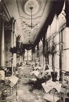 A view of the Drawing Room Terrace of the Hotel Cecil