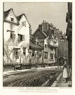 Duck Gallery: View of part of Duke Street, West Smithfield, 1807