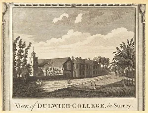 Alexander Hogg Prints: View of Dulwich College in Surrey, 1775