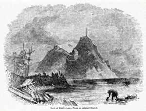 View of Dumbarton Castle and Rock, Scotland