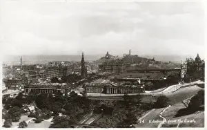 A view of Edinburgh from the Castle