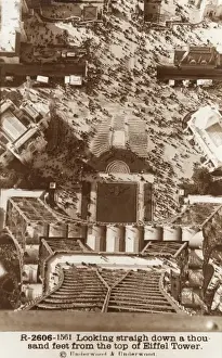 Vertigo Prints: View down from the top of the Eiffel Tower