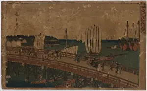 Fukagawa Prints: View of Eitai Bridge in Fukagawa