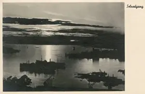 Oslo Prints: View from Ekeberg at sunset, near Oslo, Norway