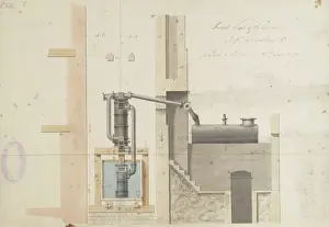 Front view of the engine