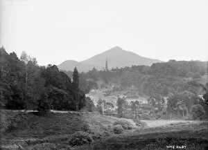 Sugarloaf Gallery: A view of Enniskerry and Sugarloaf mountain behind