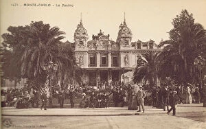 Carlo Collection: A view of the entrance to the Casino at Monte Carloe, 1920s