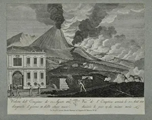 Bartoli Prints: View of the eruption of 12 August 1805