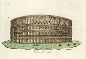 Arena Gallery: View of the exterior of the Coliseum, Rome