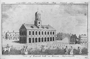 View of Faneuil-Hall in Boston, Massachusetts