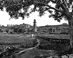 Uttar Prints: View of Fatehpur Sikri, Uttar Pradesh, India