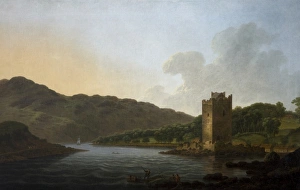 Images Dated 1st September 2010: View of the Ferry and Castle of Narrow Water