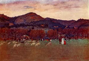 Autumnal Prints: View toward Fiesole and Maiano from Campo de Marte, Florence
