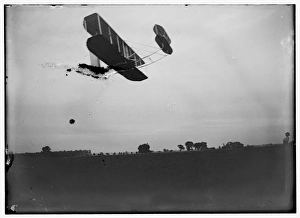 Side view of flight 41, showing the machine traveling to the Side view of flight 41, showing the machine traveling to the